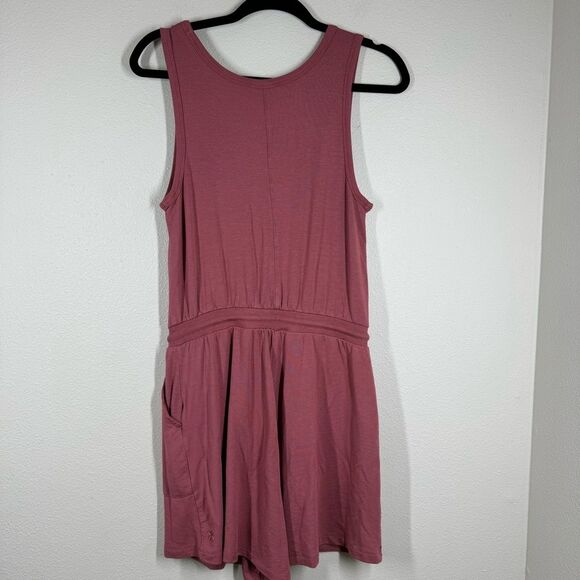 Athleta Balance Sleeveless Romper Activewear Berry Rose Pink Womens Small 601559 - Picture 6 of 10